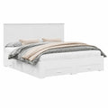 Struttura letto matrimoniale 180x200 cm in legno multistrato, design minimalista ed elegante
